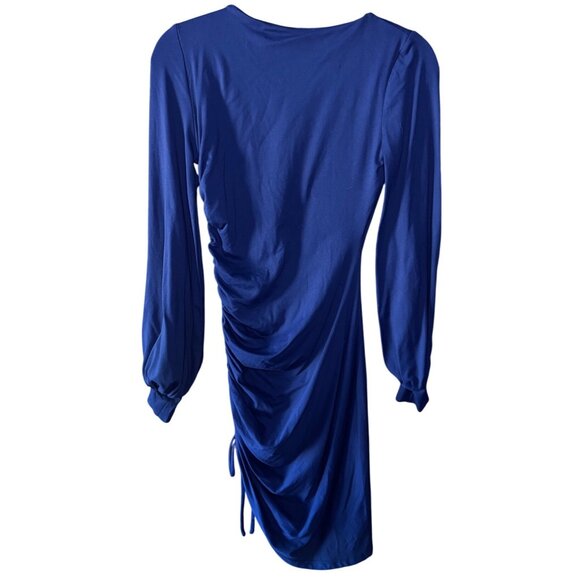 Susana Monaco Eggplant Gathered Sleeve Dress- Size S New - Picture 10 of 10